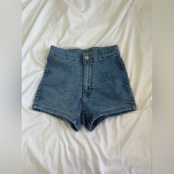 Highest Rise Medium Jean Shorts - Picture 1 of 2